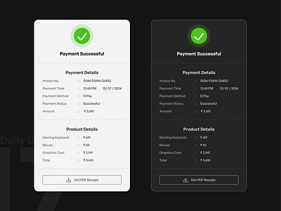 Purchase Receipt (Daily UI 17) daily ui design purchase receipt receipt ui ux