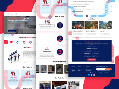 Futurum Soft Website Landing Page design figma landing page page portfolio software house ui uiux ux