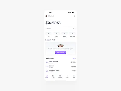 Mobile app black button clean daily dailyui design figma gray minimal mobile mobileapp purple ui uiux ux white