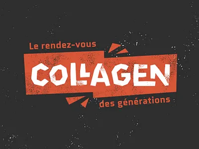 Collagen customtype design lettering letters logotype type typography