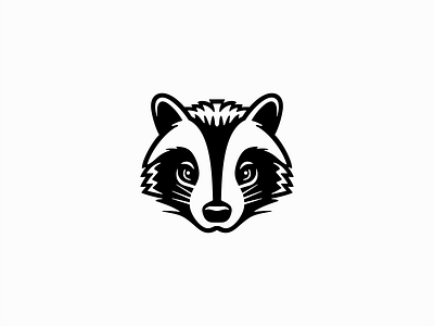 Badger Logo animal badger branding cute design emblem icon illustration logo mark mascot nature negative space sports vector wildlife zoo