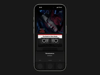 Concept - Music Player app concept design ios iphone music ui