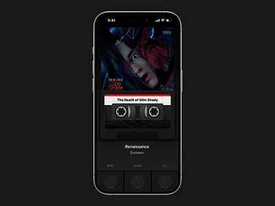 Concept - Music Player app concept design ios iphone music ui