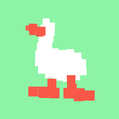 8-bit Goose 8 bit character design design graphic design illustration pixels