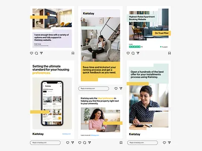 Kietstay concept advertising branding graphic design mockup redesign social media story ui design ux design visual visual concept
