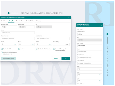 Medical Record App Concept UI app branding colors design forms layout exploration medical records responsive typography ui user interface