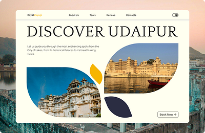 Travel Website Landing Page ui