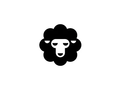 Black Sheep Logo animal black sheep branding logo minimal