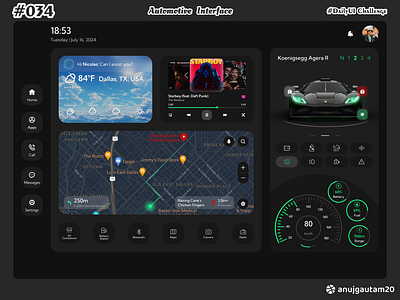 #DailyUI Challenge #034 : Automotive Interface 034 app automotive interface branding creative dailyui dailyui challenge dailyui challenge 034 design graphic design illustration logo minimalist typography ui ux vector