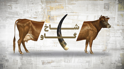 cow 's horn graphic graphic design layout motion graphics photoshop