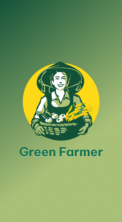 Logo Green Farmer graphic design logo ui