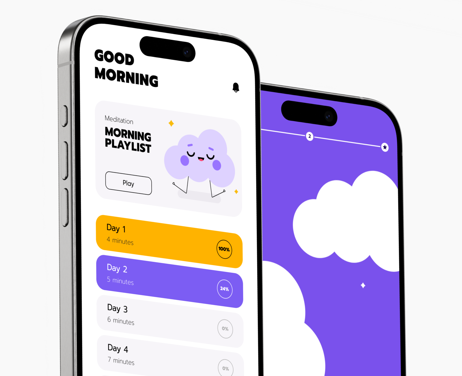 Daily Emotions ✨ app app design clean design emotions feelings goal illustration meditation ui ui app uiux ux