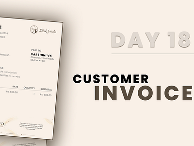 Day 18 of 100 Days Daily UI Challenge: Customer Invoice Design animation businessdesign cleandesign creativedesign customerinvoice dailyui dailyuichallenge day18 designercommunity designinspiration figma figmadesign interfacedesign invoicedesign moderndesign professionaldesign uidesign uitrends userexperience uxdesign