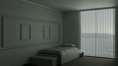 Simple modern dorm / room 3d 3d design 3d model architect blender dorm interior luxury modern room