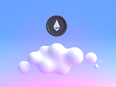 Coin Cloud Animation 3d 3d animation 3d art 3d illustrations 3d object 3d render animated coin animation blender blender animation c4d crypto crypto coin design ethereum graphic design icon illustration low poly animation motion graphics