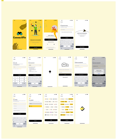 Social media app onboarding app mobile app onboarding social media ui design uiux design