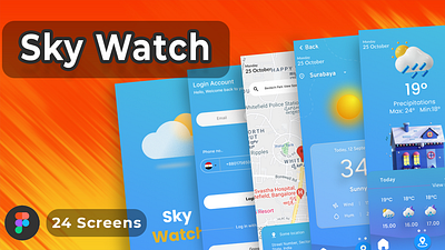 Sky Watch UI/UX Design figma ui ux uxui