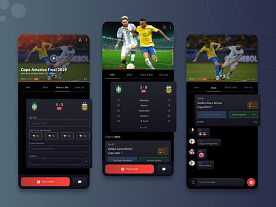 Football Live Score App 3d animation figmadesign graphic design illustration motion graphics ui ui designer