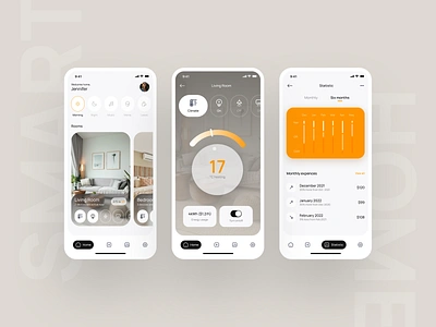 Smart home app concept app design experience interface mobile smart home ui