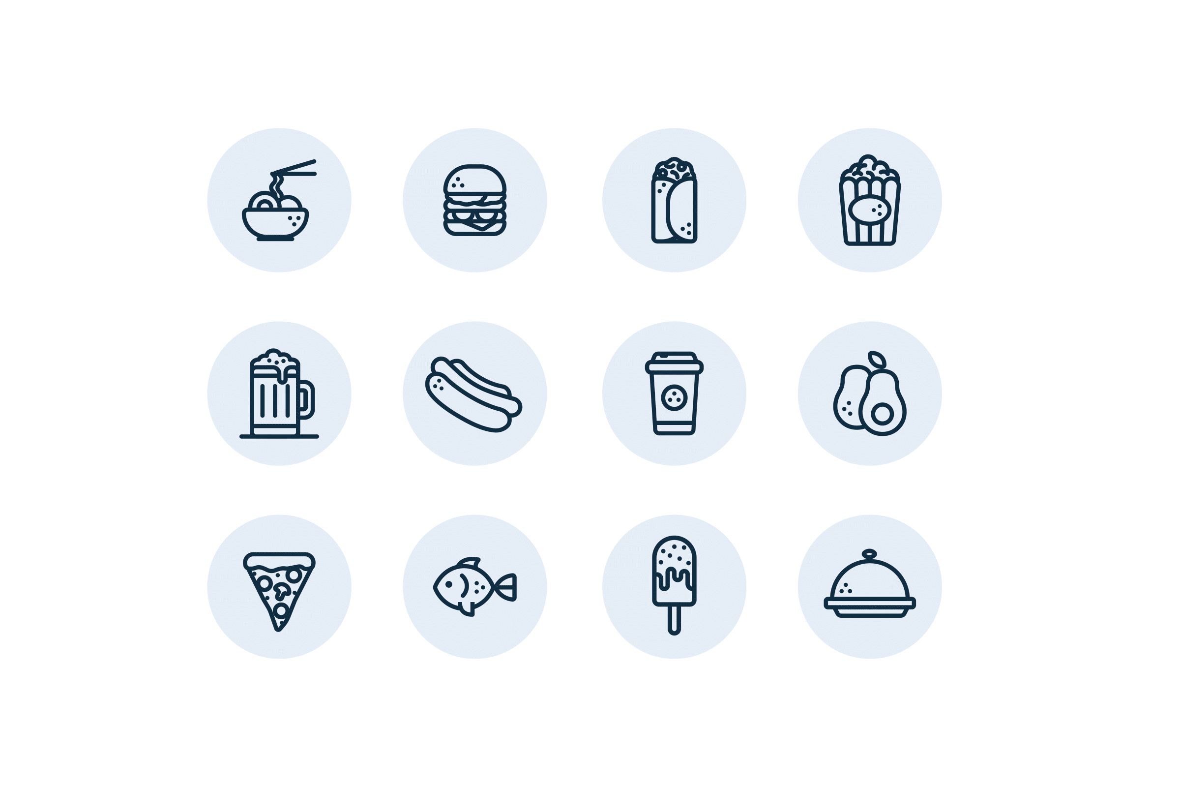 Dining Icons animation dining gif icons