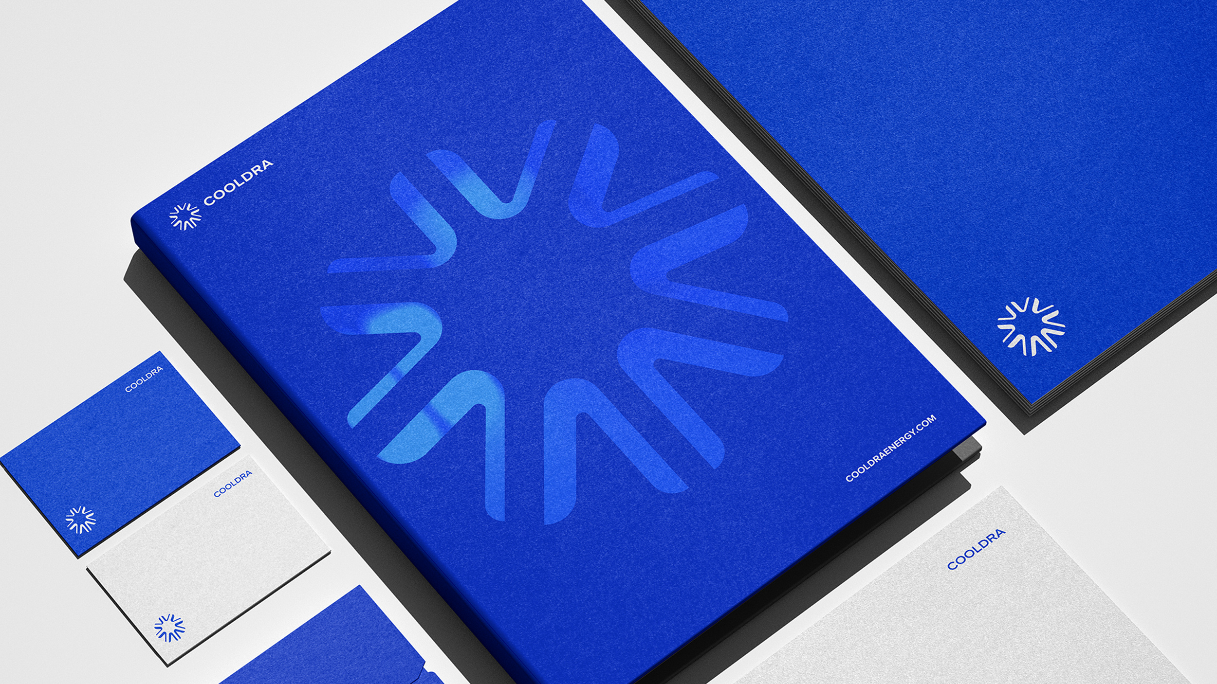 Cooldra brand graphic design logo stationary