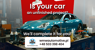 Project WMW Automotive ad advertisment branding design graphic design illustration