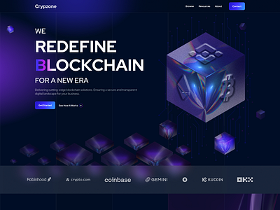 Blockchain Web Design | Hero Concept badrrehman blockchain blockchainwebsite crypto currencies hero design web design website hero
