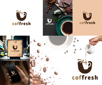 Caffeine Haven brand identity branding brew café coffee design espresso fresh graphic design illustration java logo logo design logos logotype minimal minimalist mocha negative space taste