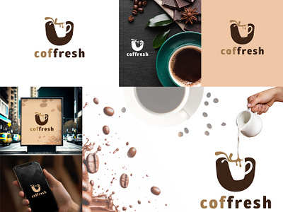 Caffeine Haven brand identity branding brew café coffee design espresso fresh graphic design illustration java logo logo design logos logotype minimal minimalist mocha negative space taste