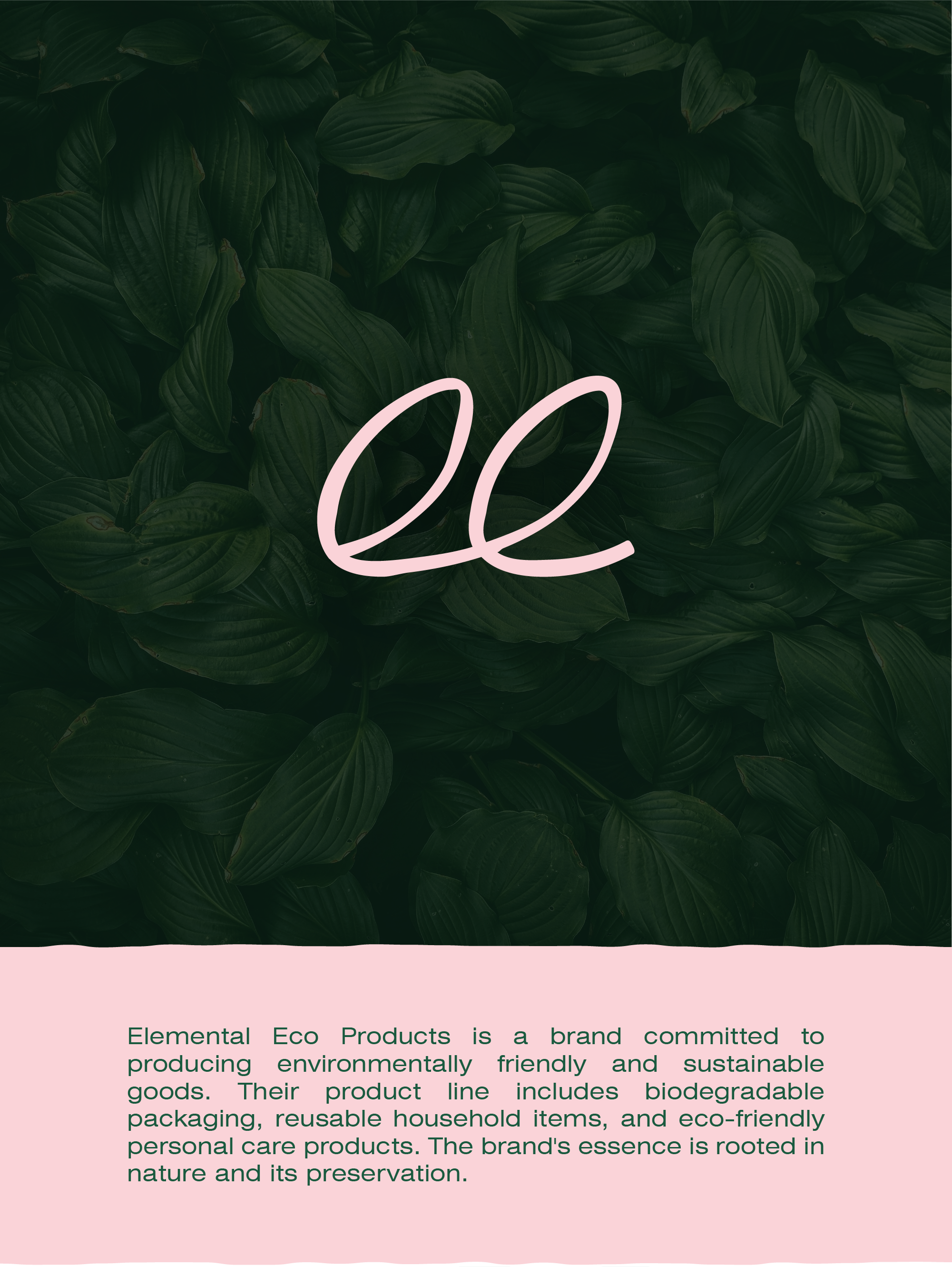 Elemental Eco | Logo design eco eco friendly eco friendly logo green and pink logo green logo nature logo personal care branding pink logo