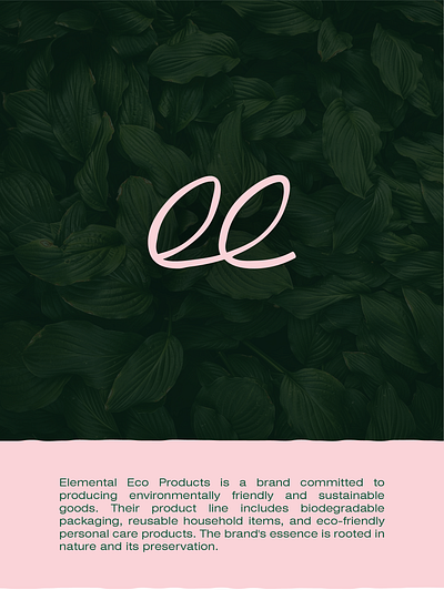 Elemental Eco | Logo design eco eco friendly eco friendly logo green and pink logo green logo nature logo personal care branding pink logo