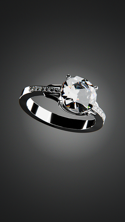 Diamond Ring - (3D Product) 3d branding logo product product design ui