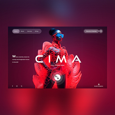 Cima V2 Web Ui Landing Shot ai branding design fashion graphic design illustration photography ui ui design ux ux design web design