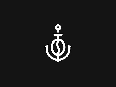 Anchor logo design ⚓️ + ☕️ logo marine