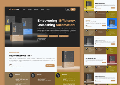 ALSAVDEV - Software, Mobile App and Website Development Services design grafis landing page ui ui design ui ux website website ui