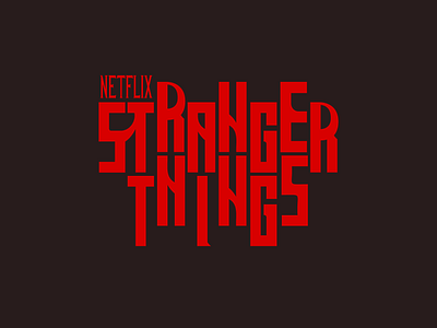 Stranger Things Logo design graphic design logo strangerthings
