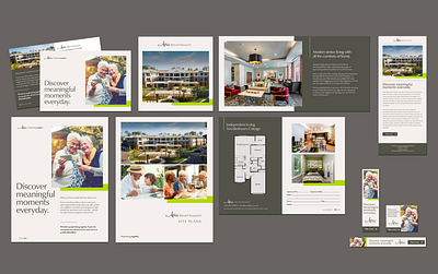 Atria Senior Living: Identity Refresh branding collateral graphic design layout visual identity