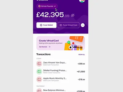 Wallet switch popup interaction. app design mobile app design product design ui ux design