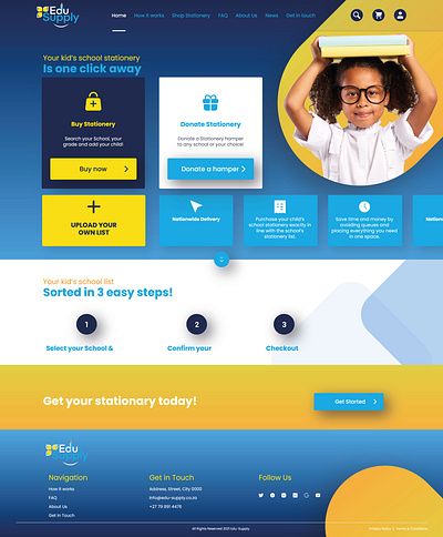 Edu Supply - School Stationery lists design ui user flows ux