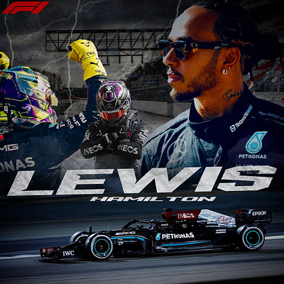Lewis Hamilton poster design graphic design poster