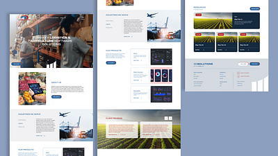 Logistics Software Solutions - Website (minimalistic) animation design figma graphic design ui ux