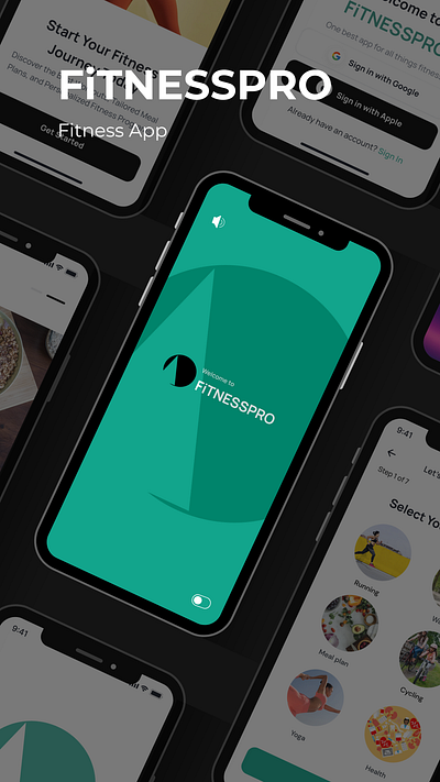 FiTNESSPRO APP UI design designing figma ui uidesign uiux ux