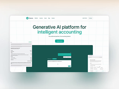 Materia AI - Accounting Assitant ai saas saas web design web design