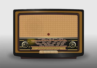 Antique Radio app design digital 2d graphic design illustration ui ux vector vintage