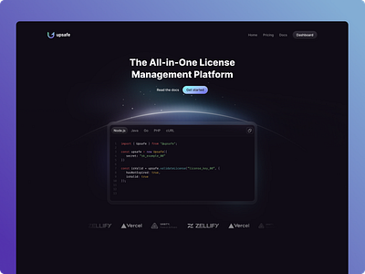 Upsafe UI/UX Design aio code license saas security upsafe