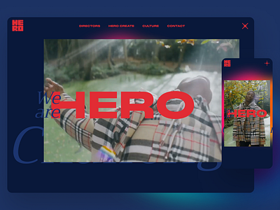 Hero Films - Production Studio in London agency website film studio hero london portfolio website production studio web design