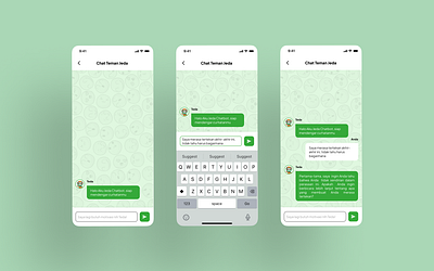 "JEDA" Teda Bot Chat app bot chat design graphic design green health health care health lifestyle illustration ui ux