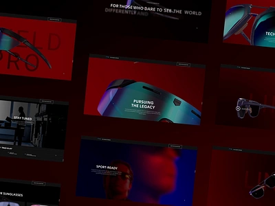 TAG Heuer Eyewear 3d animation design graphic design interface ui webdesign