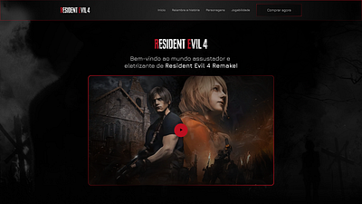 RE4 Remake | Study project capcom design game games interface landing page page ui