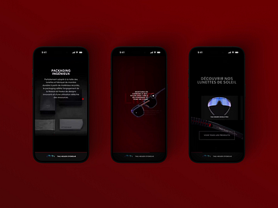 TAG Heuer Eyewear 3d design interface motion ui ux webdesign